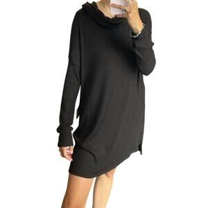 NEW MILA THE LABEL cowl neck dress in charcoal